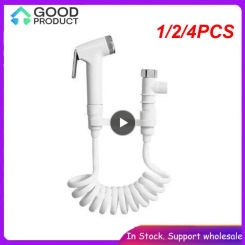 1/2/4PCS muslim Toilet tank holder Bidet Spray shower head Bathroom faucet bath ABS Sprayer self Cleaner water Valve set with