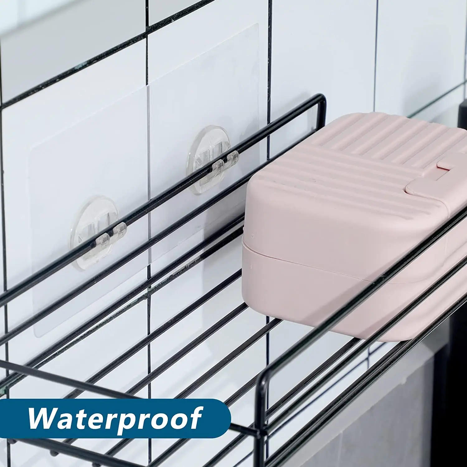 Description Picture 3 of item30 Pack Adhesive Hook Stickers Strong Adhesive Wall Hooks Shower Adhesive Replacement No Drilling Adhesive Hanging Hooks