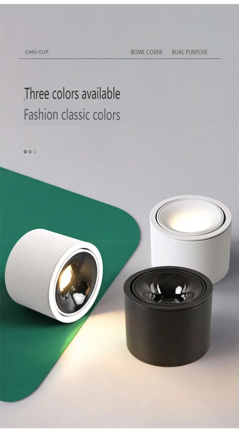 Description Picture 3 of itemUltra-thin led spot light anti-glare adjustable Angle 9W 12W 85-265V living room household round non-master dimmable downlight