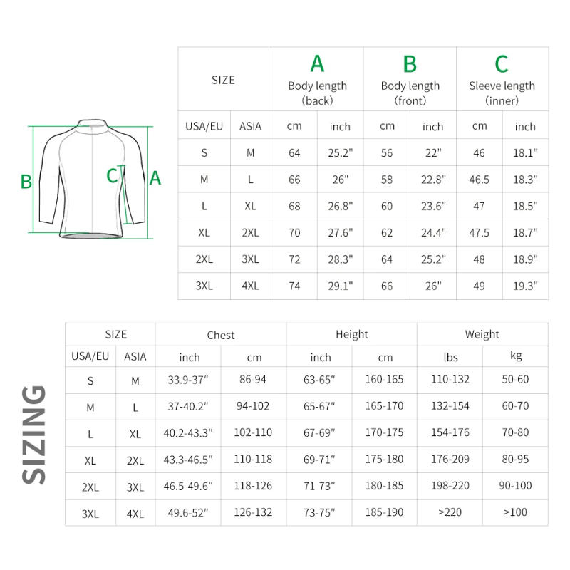 Description Picture 2 of itemWOSAWE Mens Winter Thermal Cycling Jersey Keep Warm MTB Bike Coat Bicycle Clothing Long Sleeve Jerseys Ciclismo Jackets 5-15℃