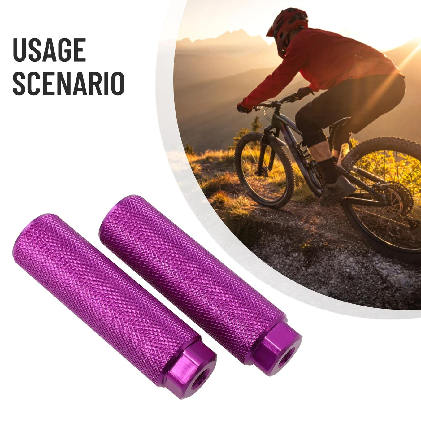 Description Picture 5 of itemBike Pegs Aluminum Alloy Anti Skid Lead Foot ForBMX Bike Fit 3 8 Inch Axles Bike Pegs Anti Skid Lead Foot Rest Pegs