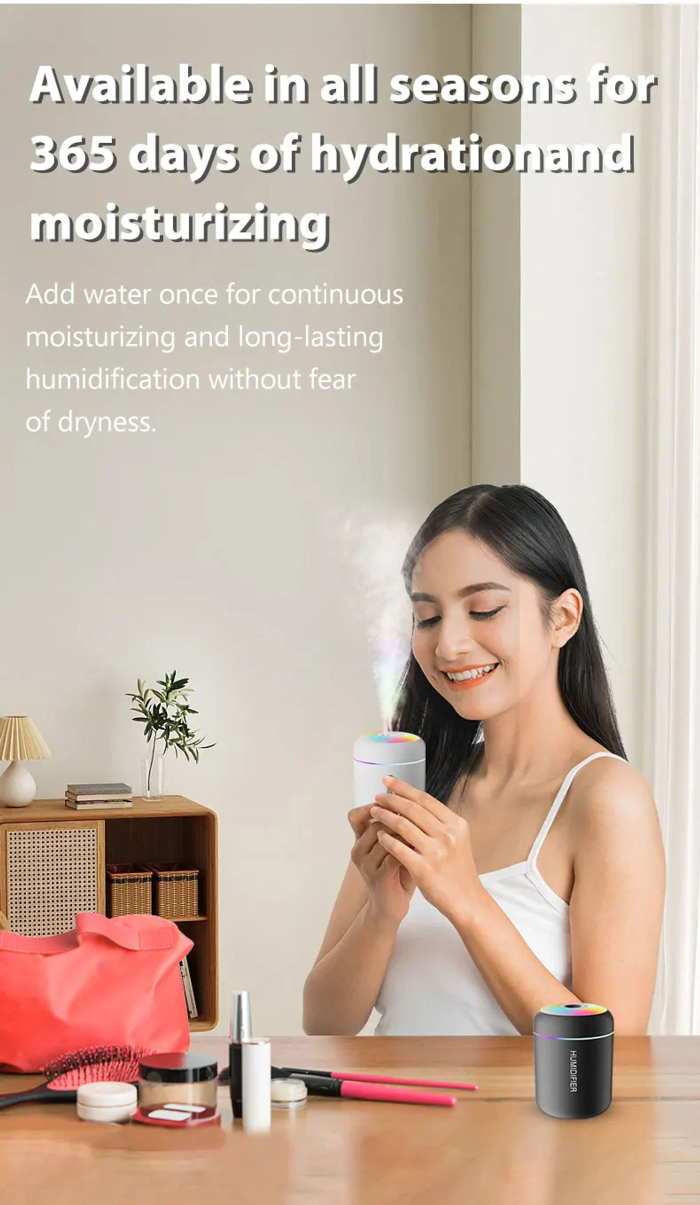 Description Picture 3 of item180ML Mini Air Humidifier USB Electric Aroma Diffuser Essential Oil Purifier Aromatherapy Mist Maker Lights For Car Home Bedroom
