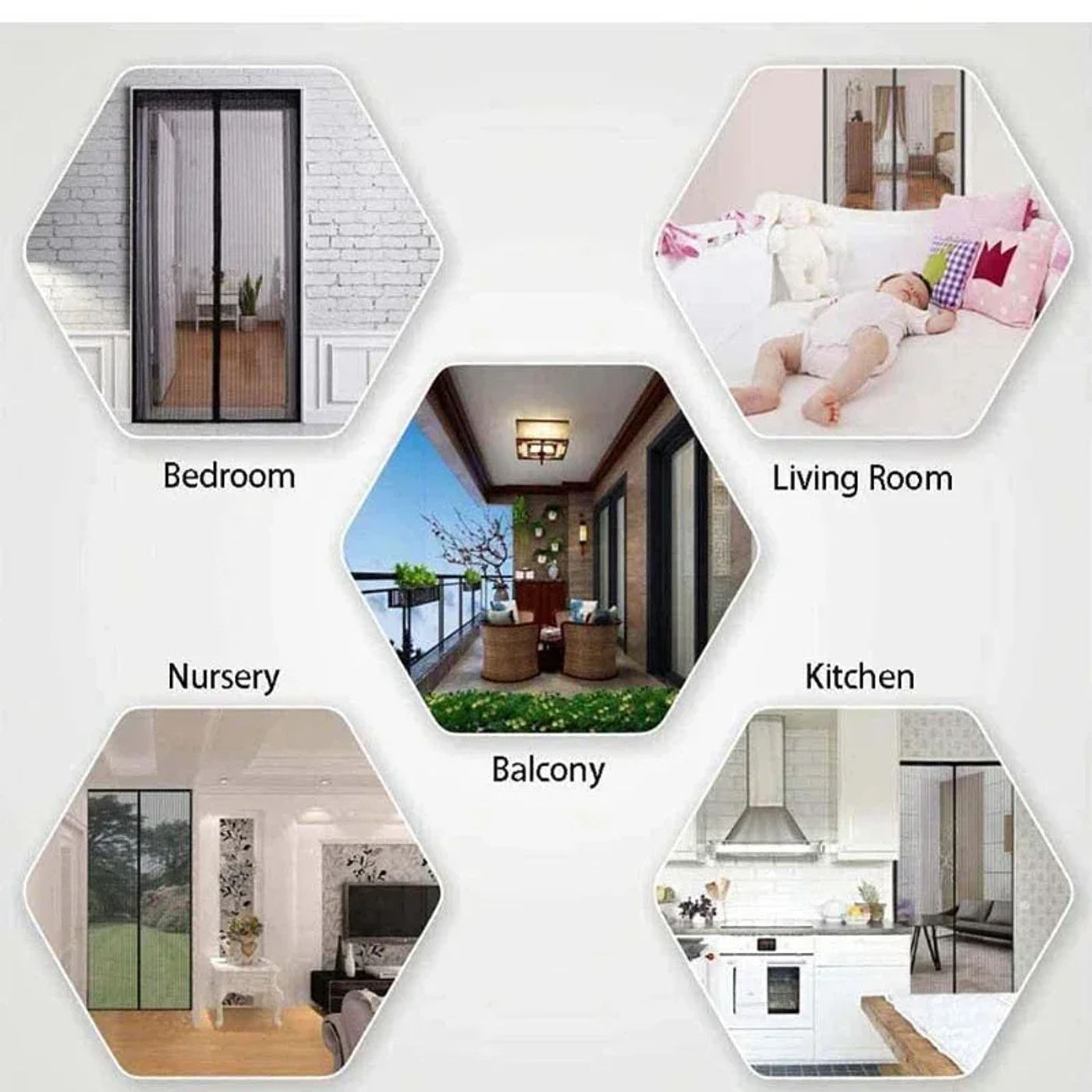 Description Picture 5 of itemMagnetic Mosquito Net for Window Door Curtain Insect Screen Anti-mosquito Net Curtains Invisible Mesh Protective Shades Home