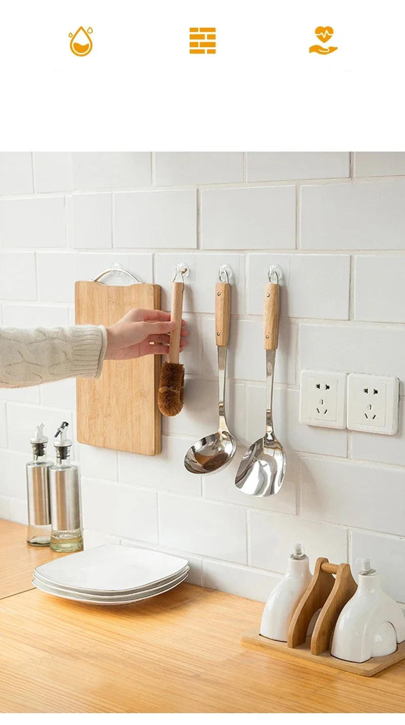 Description Picture 6 of itemTransparent Wall Hook hanger Strong Self Adhesive Door Wall Hanger Hook Suction Heavy Load Rack Cup Sucker for Kitchen Bathroom