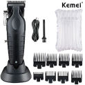 Kemei Professional Hair Clipper For Men Adjustable Cordless Electric Hair Trimmer Rechargeable Hair Cutting Machine Lithium