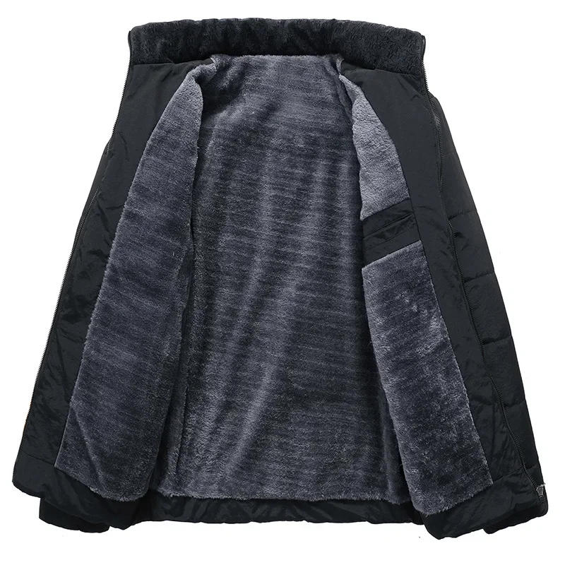 Description Picture 3 of itemMen's Thick Warm  Windproof Gift For Father Men's Winter Jacket New Fashion Hooded Winter Coat Husband Parka Large Size