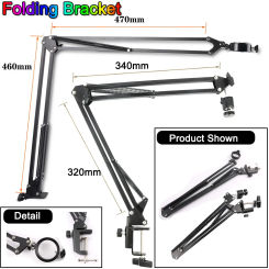 Foldable Stands & Stages For Industrial Video Microscopes PCB Quality Inspection Phone Repair Soldering, microscope support