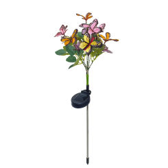 Solar LED Butterfly Ground Lamp Outdoor Lighting, Used for Garden Villa Camping Party Decoration Garden Lawn Landscape Lights