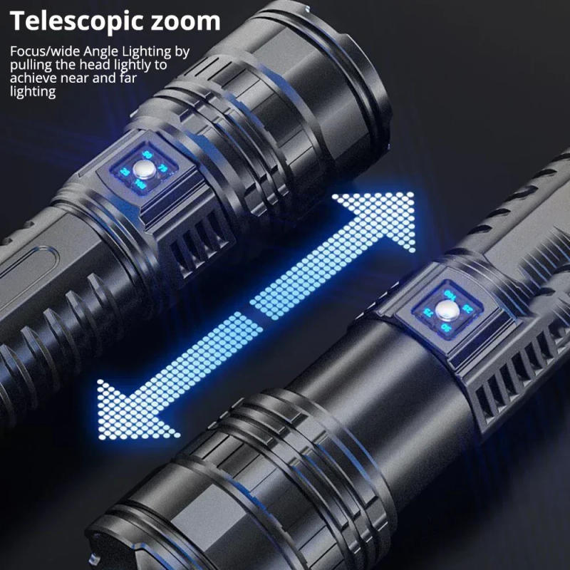 Description Picture 5 of item9900000LM Ultra Bright Torch Built-in Battery Flash Light Emergency Spotlights 5km 1500W Most Powerful Led Flashlights Tactical