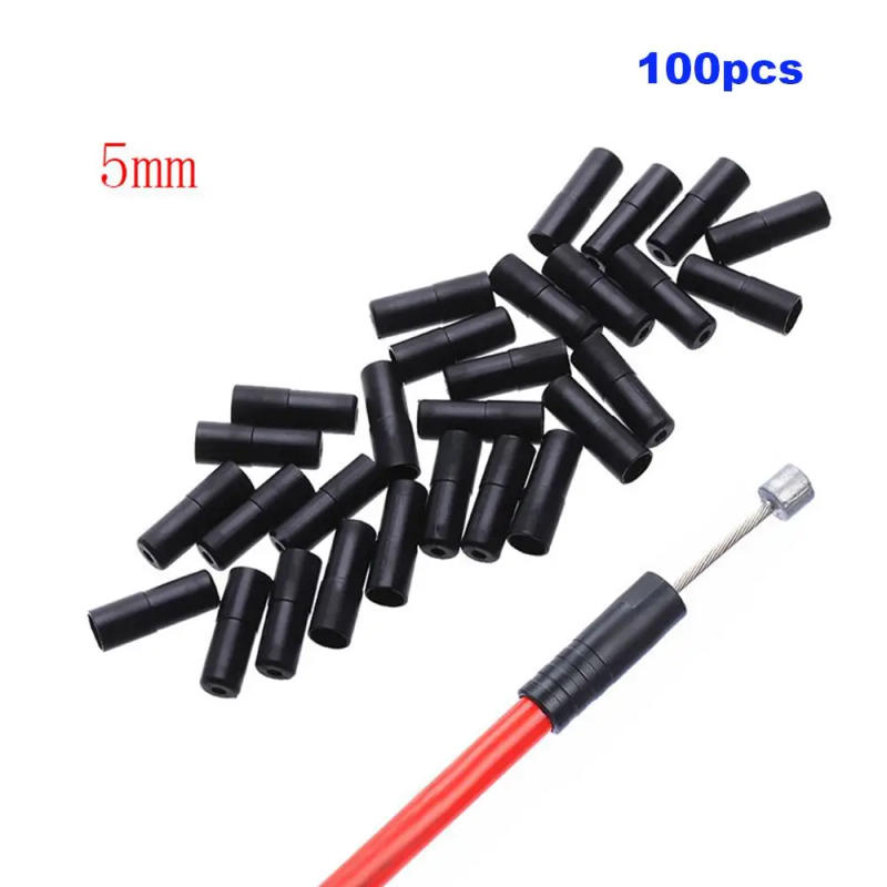 Description Picture 4 of item100pcs 4/5mm Black Mountain Bike Brake/Shift Cable Caps Brake Outer Cable End Tips Cycling Parts Replacement Bicycle Accessory