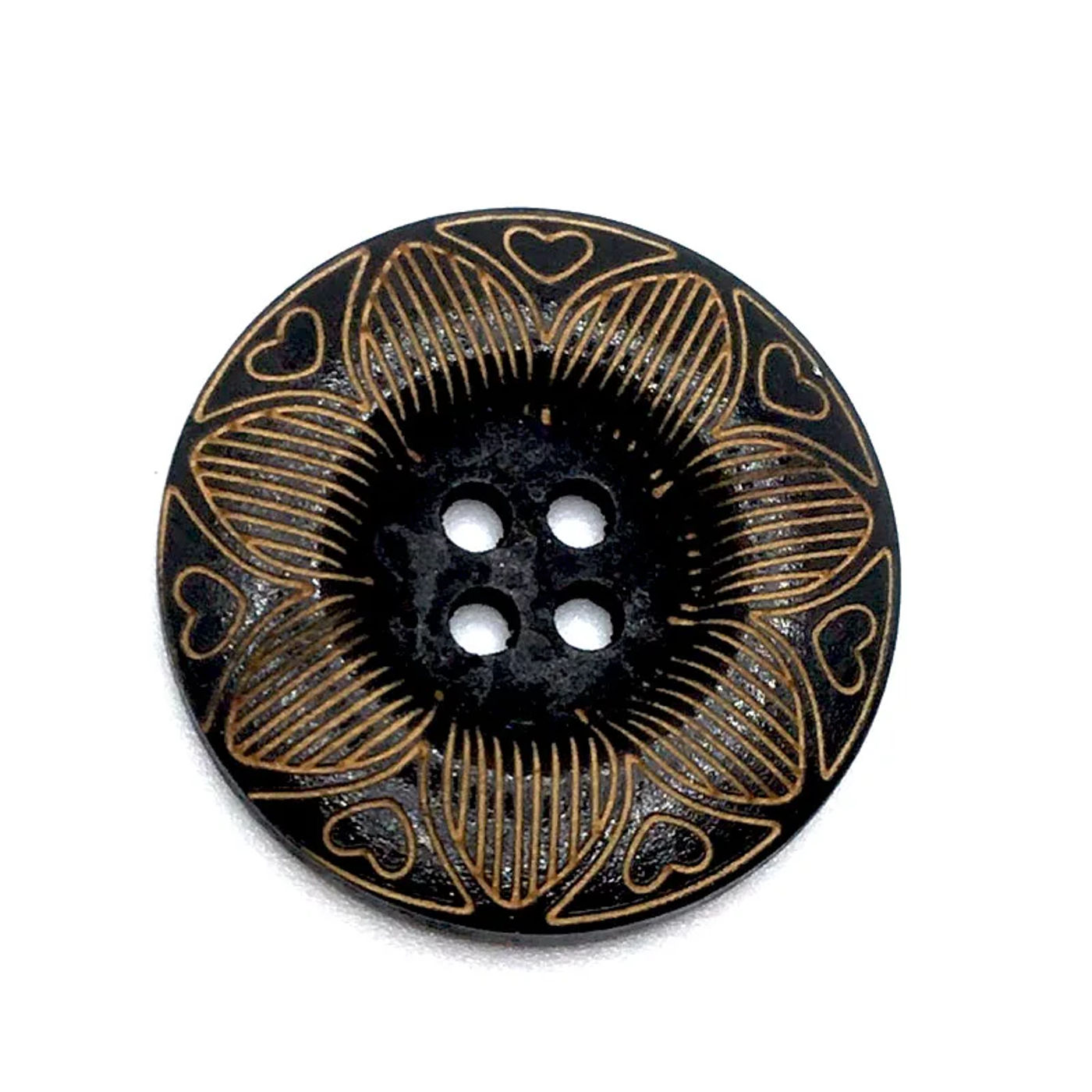 Description Picture 3 of item10PCS 35/40mm Engraving Pattern Wood Buttons For Clothing Sewing Accessories Crafts DIY Scrapbooking Home Decoration Supplies
