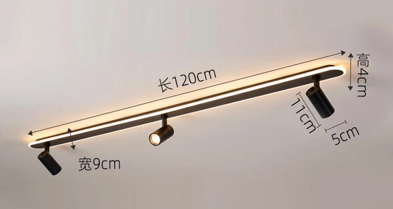 Description Picture 5 of itemNordic Bedroom Spotlight Ceiling Lights Smart Led Lamps For Living Room Indoor Lighting Lamps For Room White Black Home Decor