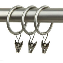 10pcs Metal curtain Rings Metal , Roman ring clip, curtain ring hook, curtain accessory clip Heavy Duty 25 TO 30 Mm