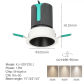 Recessed 18W