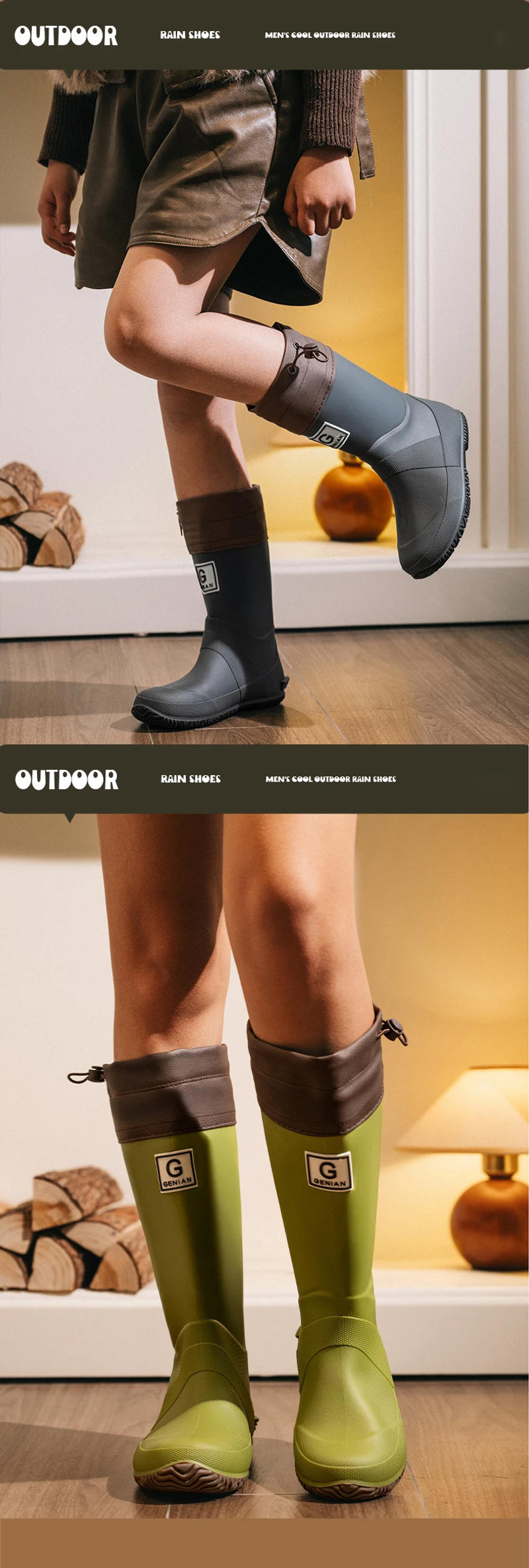 Description Picture 6 of itemSummer children buckle rain shoes girls fashion beautiful water shoes thick soles non-slip rain boots