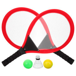 Racquetball Rackets for Men Outdoor Sports Tennis Plastic Toy (red Two Pack) Toys Badminton Man