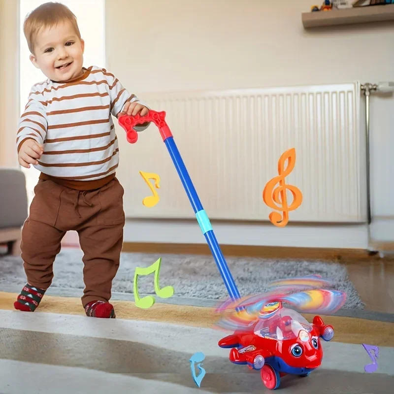 Description Picture 5 of itemInteractive Baby Walker Toy with Push Handle for Kids Boys and Girls Toddlers, Detachable Plane Toy Car Design with Wheel