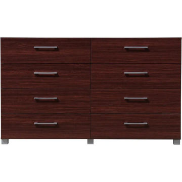 Hodedah 8-Drawer Dresser, Mahogany