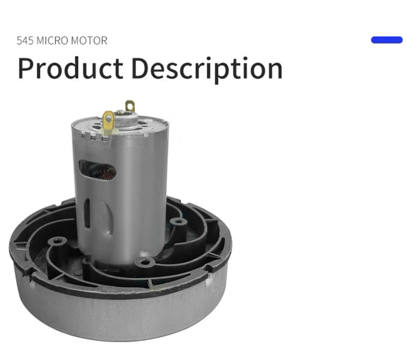 Description Picture 4 of item545 Micro Motor DIY  Suitable For Vacuum Cleaner Accessories High Speed High Power Tools