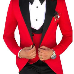 2024 Men 3 Pieces Suits For Men Custom Made Groom Groomsmen Tuxedos Wedding Men Suit Terno Masculino ( Jacket+Pants+Vest )