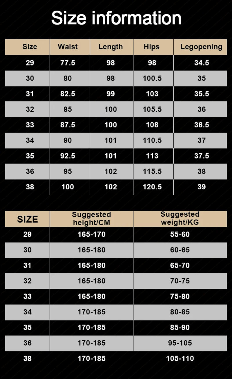Description Picture 2 of item2023 Spring Summer Men's Casual Pants Suit Pant Slim Fit Work Elastic Waist Jogging Trousers Male Black Grey Plus Size 40 42
