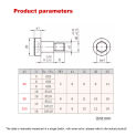 Plug Screw/Hexagonal Equal Height Limit Convex Shaft Shoulder Bolt M6M8M10