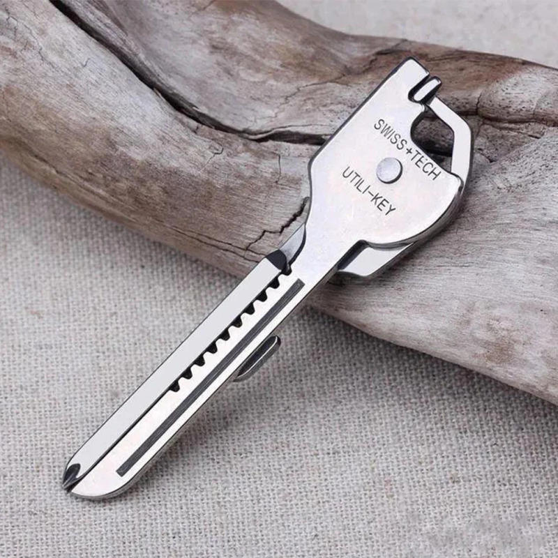 Description Picture 4 of itemUtili Key Shape Mini Multi Tool Multipurpose Knife Opener Screwdriver Ring Keychain Pocket Survive Edc Gear Utility Pocket Kit