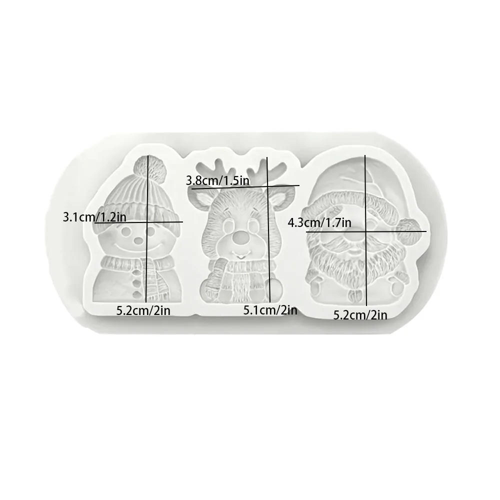 Description Picture 6 of itemChristmas Silicone Mould resin mold silicone cake mould