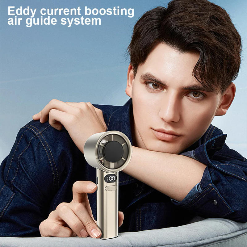 Description Picture 6 of itemPersonal Fan USB Rechargeable Small Hand Fan with Digital Display Pocket Fan 120 Wind Speeds for Makeup Travel Camping Outdoor