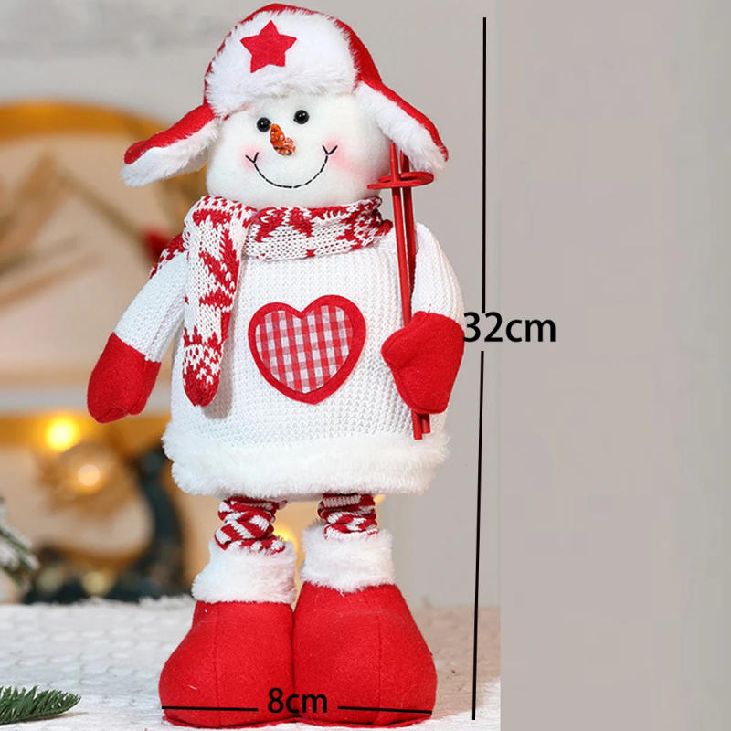 Description Picture 5 of itemTelescopic doll Christmas doll ornaments cartoon knitting wind old snowman Christmas decorations, interior decoration, Christmas