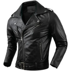 Cowhide Genuine Leather Motorcycle Coat Jacket Men Lapel Jackets Clothing Real 2024 New