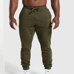 New Casual Men's Sweatpants Solid Drawstring Slim Jogger 2024 Simple Sport Baggy Pants Fashion Mid Waist Male Cotton Trouser