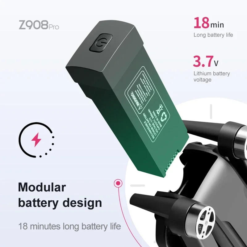 Description Picture 4 of itemXiaomi Z908 Drone Brushless Motor 4k Dual-lens Professional UAV Wifi Fpv 360° Active Obstacle Avoidance Folding Aircraft 2024