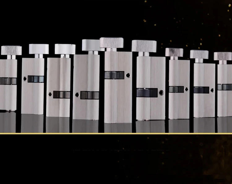 Description Picture 2 of itemSpecial custom Security door Center asymmetry brass lock cylinder with knob aluminum alloy door Eccentric lock core height 32mm