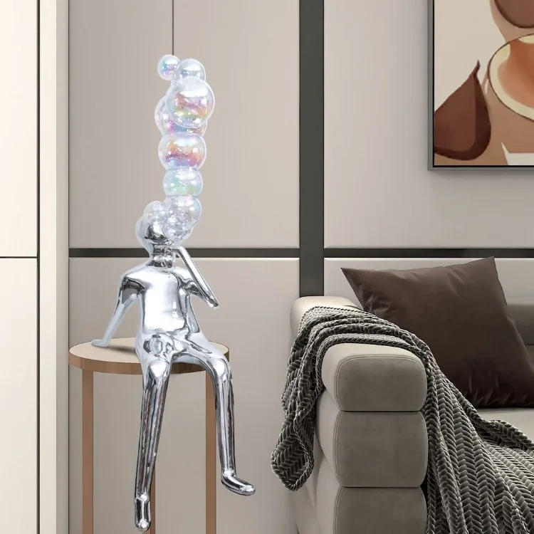 Description Picture 4 of itemModern Sculptures Living Room Creative Aesthetic Sculptures People Luxury Nordic Design Figurines Elegant Statue Home Decoration