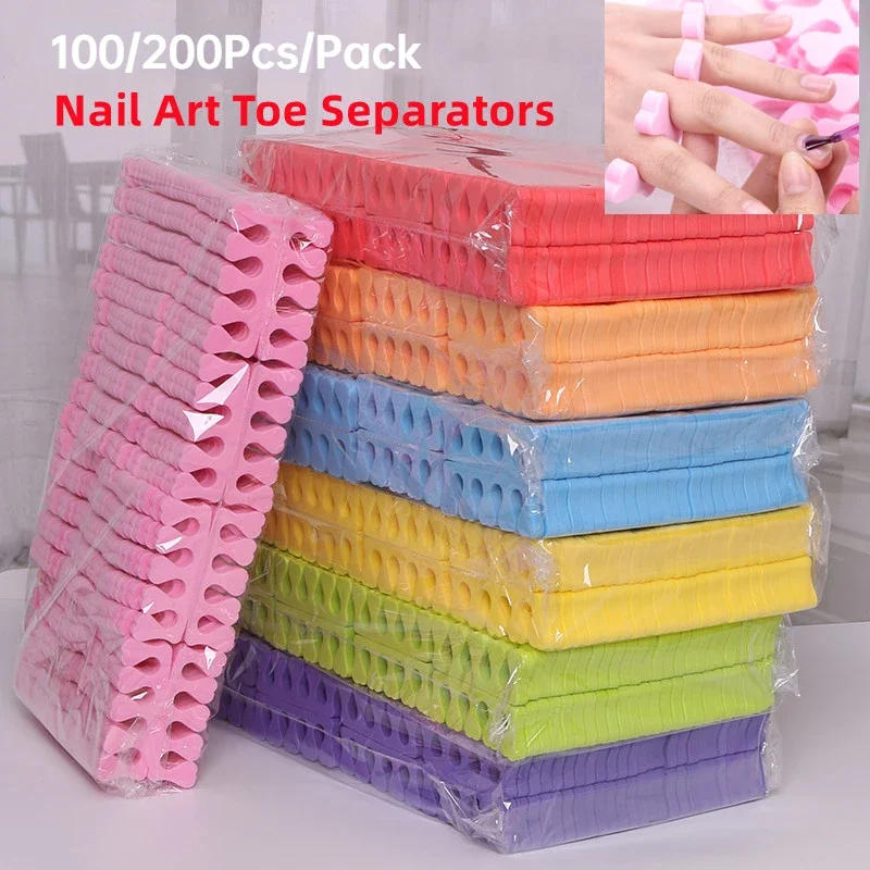 Description Picture 2 of itemPedicure separador de dedos del pie toe separator Nail Art Toe Separators Fingers Foots Sponge Soft nail tech supplies