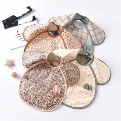 Kid Waterproof Anti-dirty Feeding Apron Fashion Cute Baby Bibs Infant Saliva Bibs Sleeveless Burp Girl Boy Meals Bib With Pocket