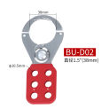 Six Hole Plated Steel Lock Body 1/1.5 Inch Industrial Safety Lock Rust Proof Scratch Resistant Multi Person Control Lock Buckle