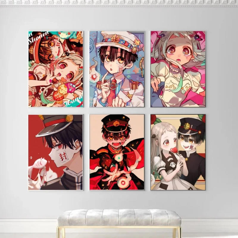 Description Picture 3 of item1pc Toilet-bound Hanako-kun Anime Poster Decorative Painting Bedroom Bedside Wall Sticker Living Room Cafe Modern Interior Mural