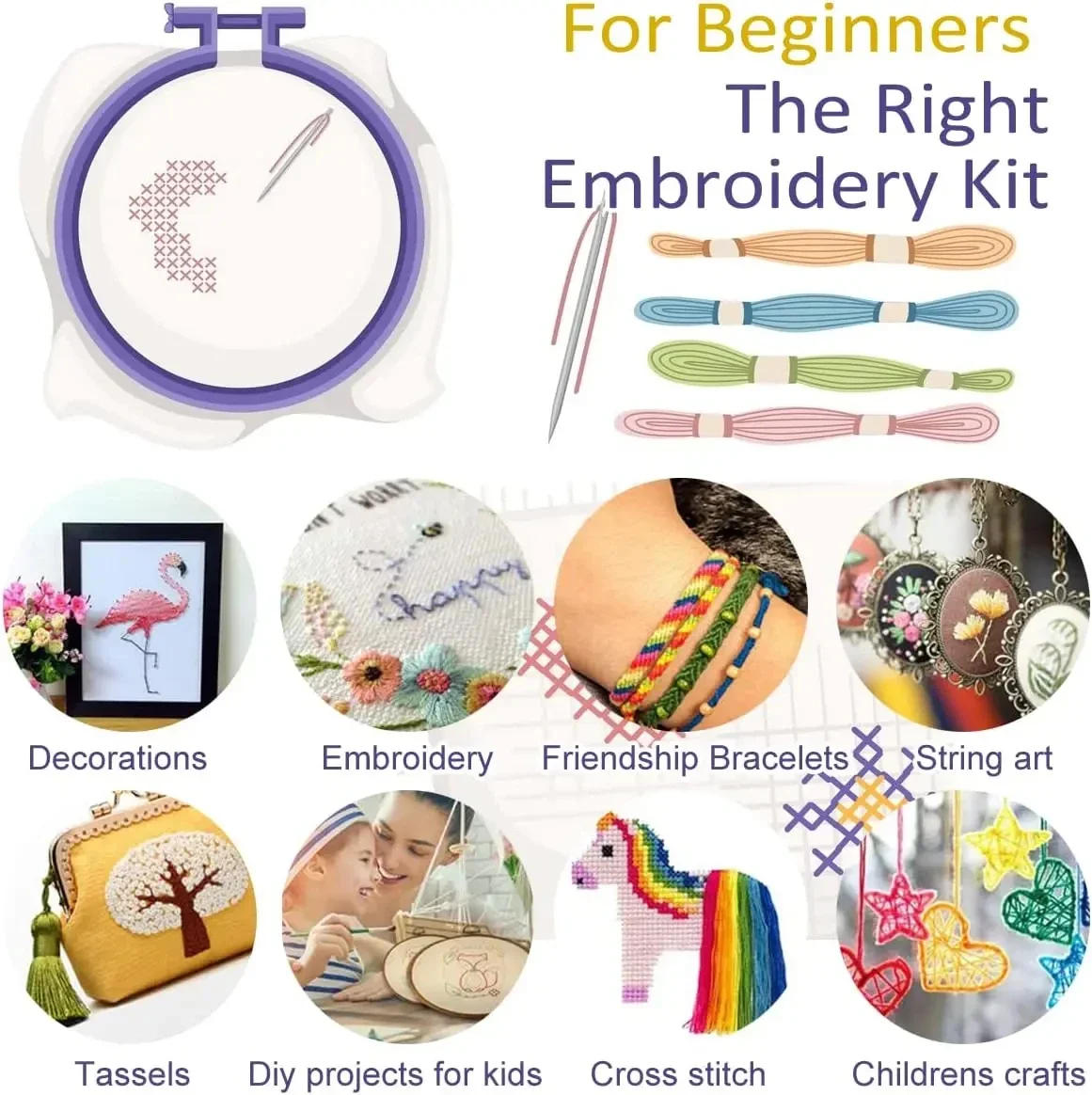 Description Picture 4 of item12/24/36/50Pcs DIY Sewing Floss Kit Craft Art Sewing Multicolor Ecological Cotton Embroidery Thread Cross Stitch Cotton