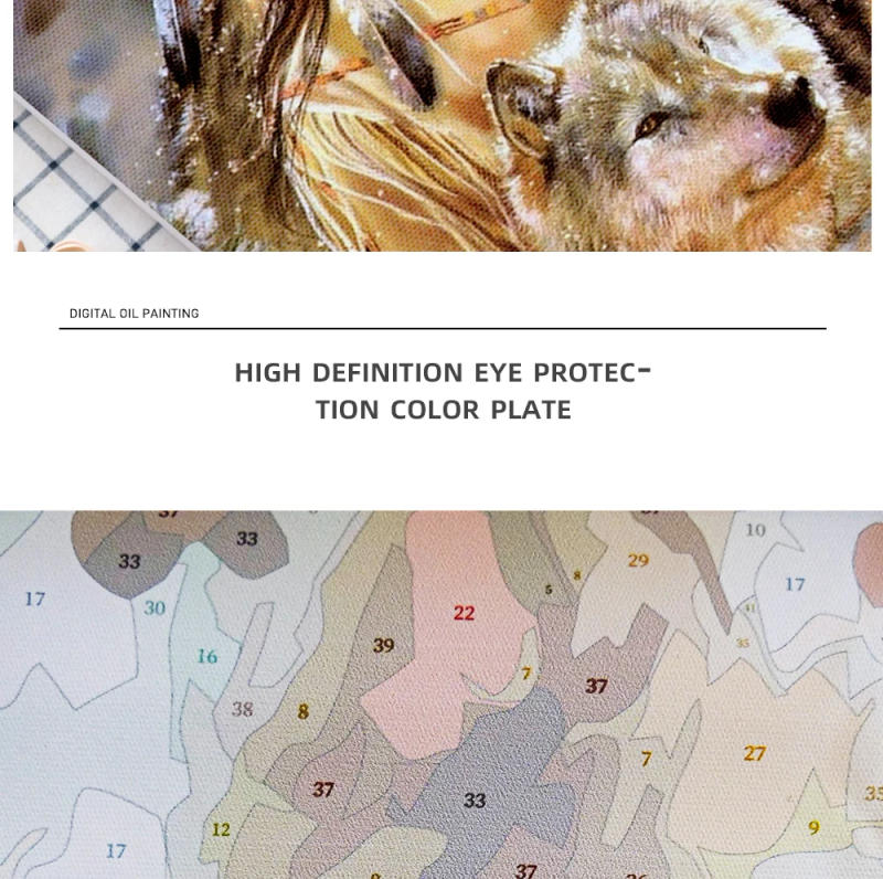 Description Picture 4 of itemPainting By Numbers Flower Field Diy Oil Package Coloring By Number Adults Kits On Canvas Sunflowers Picture Home Wall Decor