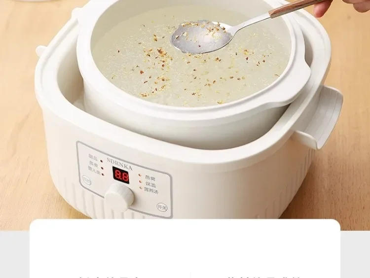 Description Picture 6 of item220V SDRNKA Auto Electric Steamer Ceramic Slow Cooker for Healthy Cooking