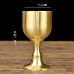 Wedding Drinkware Kitchen Items For Home Home Supplies Wine Glass High Foot Wine Cup 50ml Anti-rust Brass Household