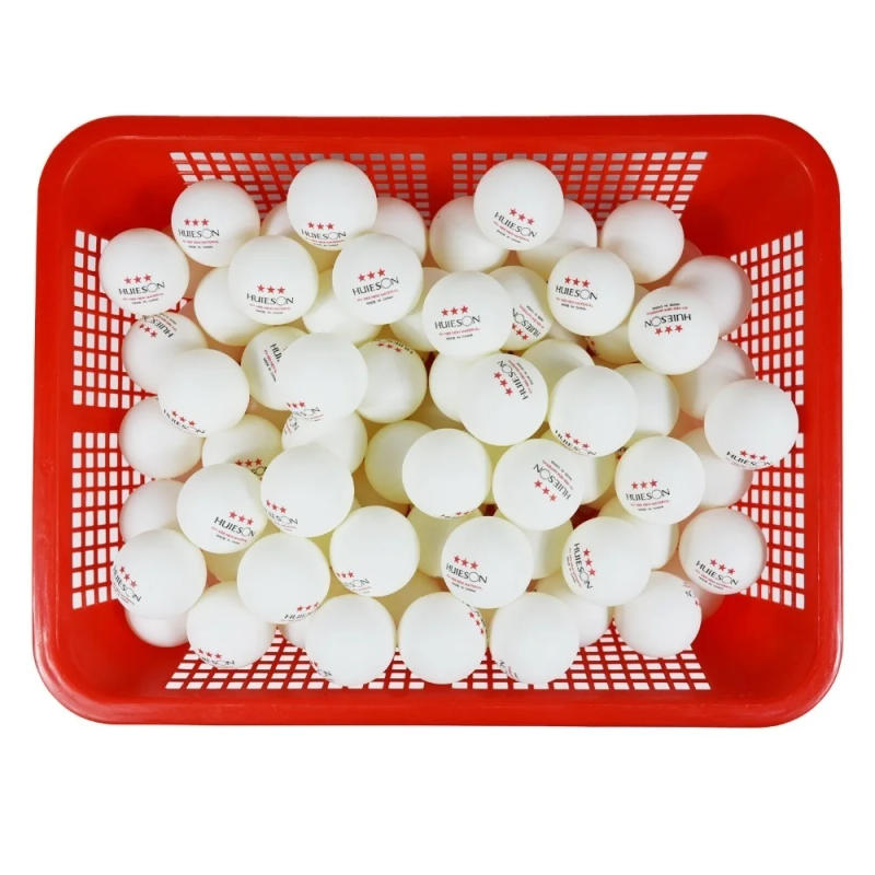 Description Picture 4 of itemHuieson Three-Star Level Table Tennis Balls 40+mm New Material ABS 50 100 PCS Training Ping Pong Balls 2.8g White Yellow