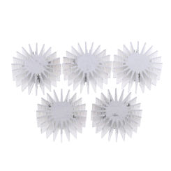 5PC 1W 3W LED Aluminum Heatsink Radiator For Household Lamp Radiator Replaceabl 36mm Diameter Height 15mm Heat Sink