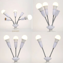 E27 to E27 LED Bulb Lamp Holder Adjustable Rotary Durable LED Light Bulbs Socket Holder Lamp Base Adapter Converter Easy To Use