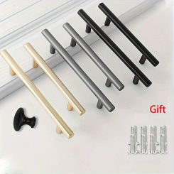 2pcs cabinet pull matte black silver stainless steel kitchen drawer pull cabinet handle