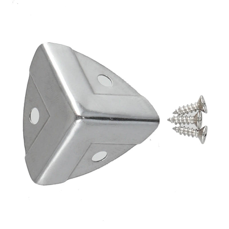 Description Picture 3 of item12pcs Decorative Jewelry Chest Wine Gift Box Wooden Case Antique Brass Golden Furniture Corner Protector Cover With Screws Nails