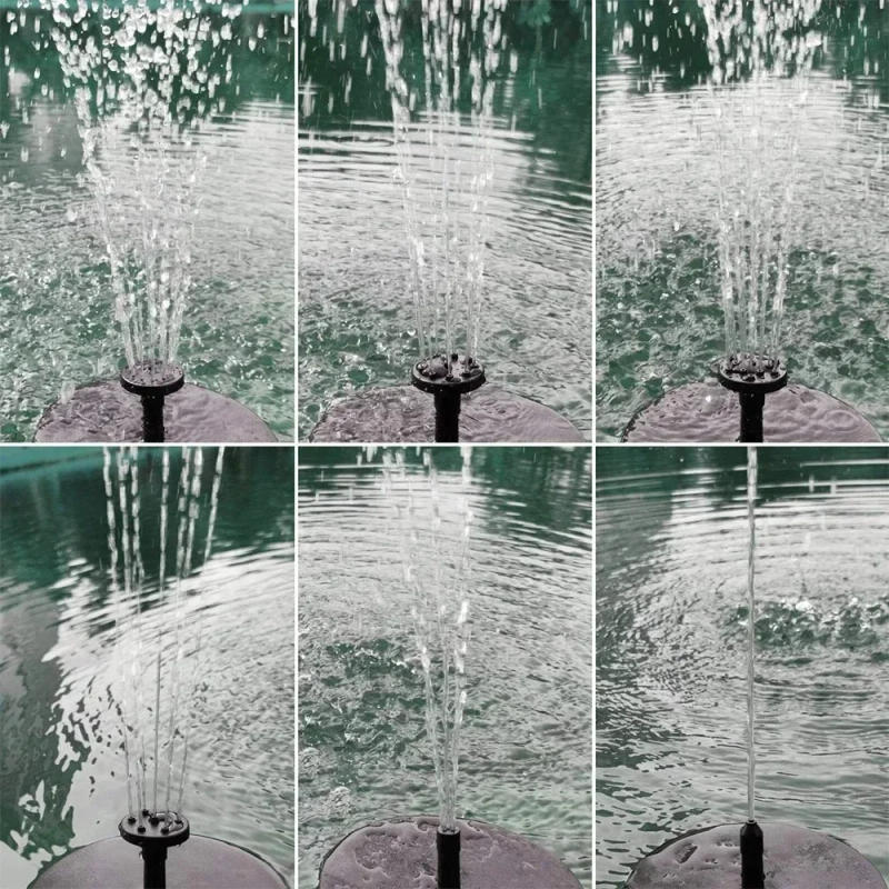 Description Picture 6 of itemDiscover 13/16/18cm Solar - Powered Fountain Pumps with 8 Nozzles - Ideal for Garden Pools, Ponds, and Bird Baths Outdoor