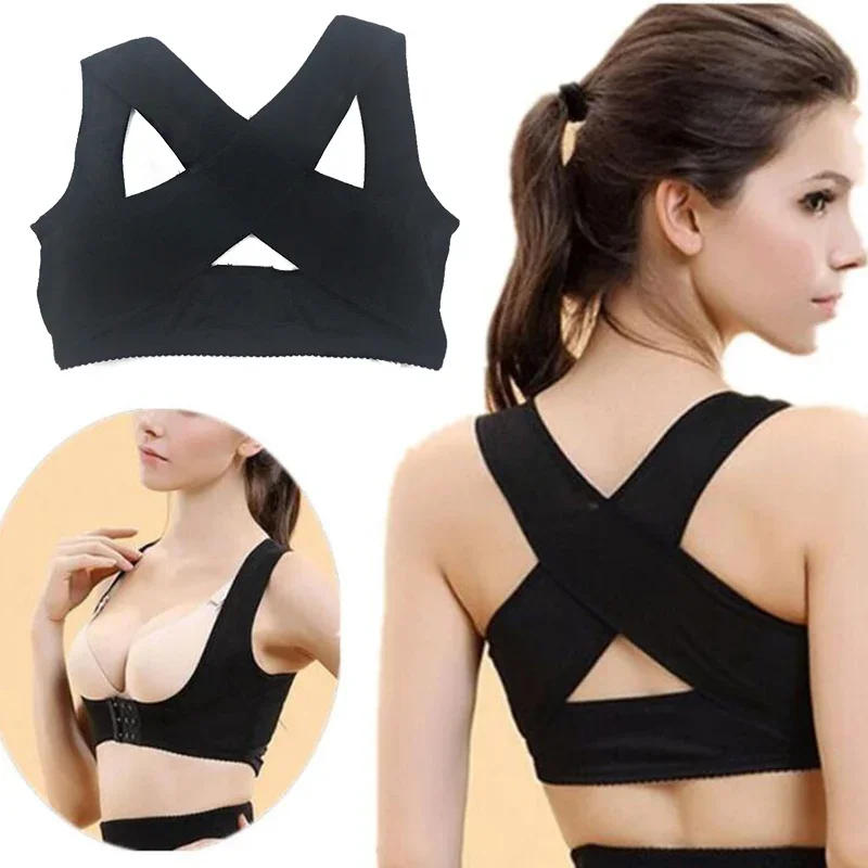 Description Picture 6 of item1PC Adjustable Women Back Chest Support Belt Back Posture Corrector Orthotics Posture Correction Brace Rectify Corset Bone Care